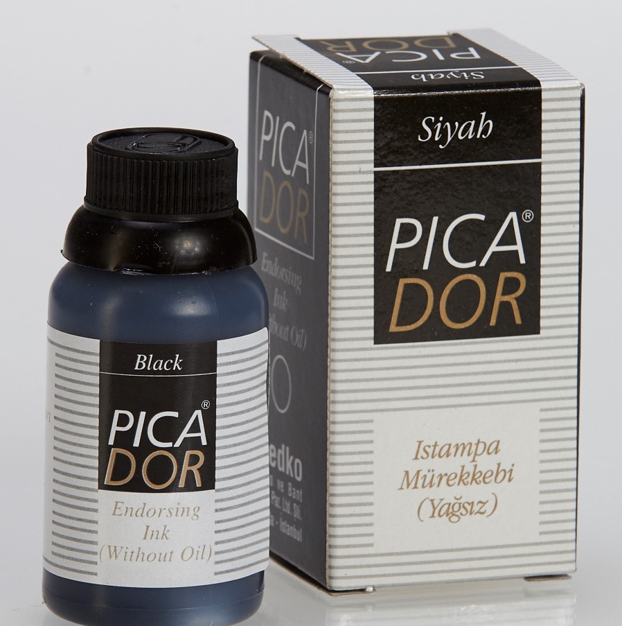 PİCADOR ISTAMPA MÜREKKEBİ 30ML SİYAH KE 001 PİCADOR ISTAMPA MÜREKKEBİ 30ML SİYAH KE 001
