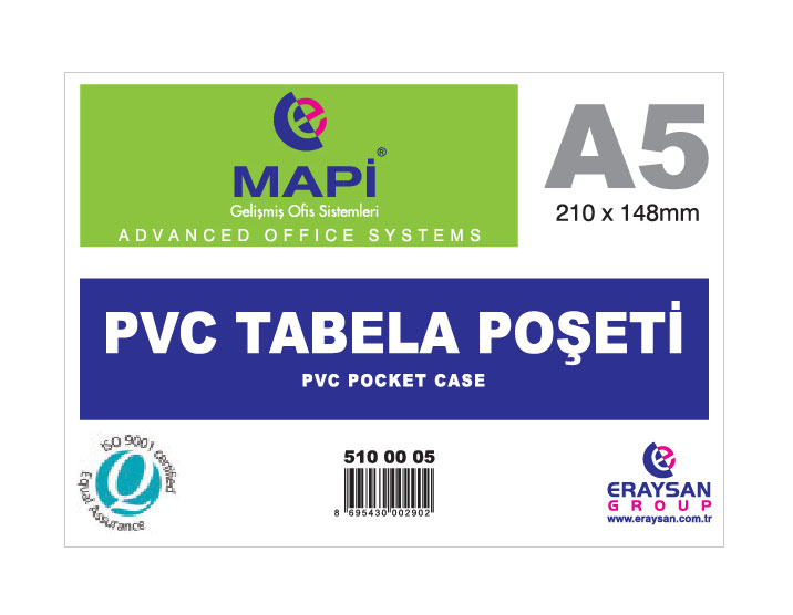 MAPİ 510 00 05 A5 PVC TABELA POŞET