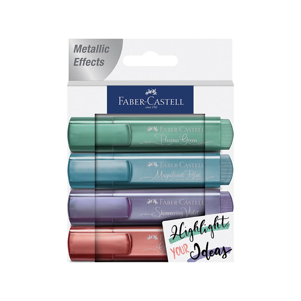 FABER FOSFORLU KALEM 46 METALİK RENK 4LÜ 154624
