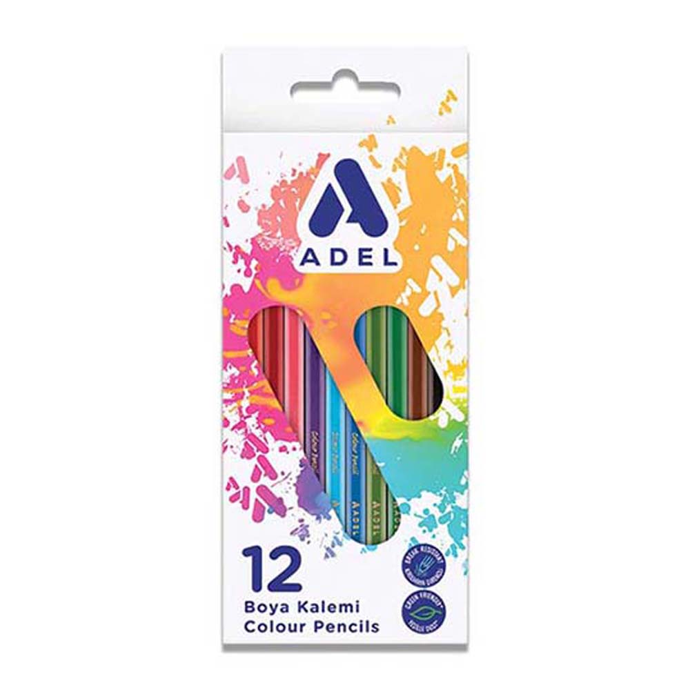 ADEL KURUBOYA 12 RENK TAM BOY KARTON KT 315001