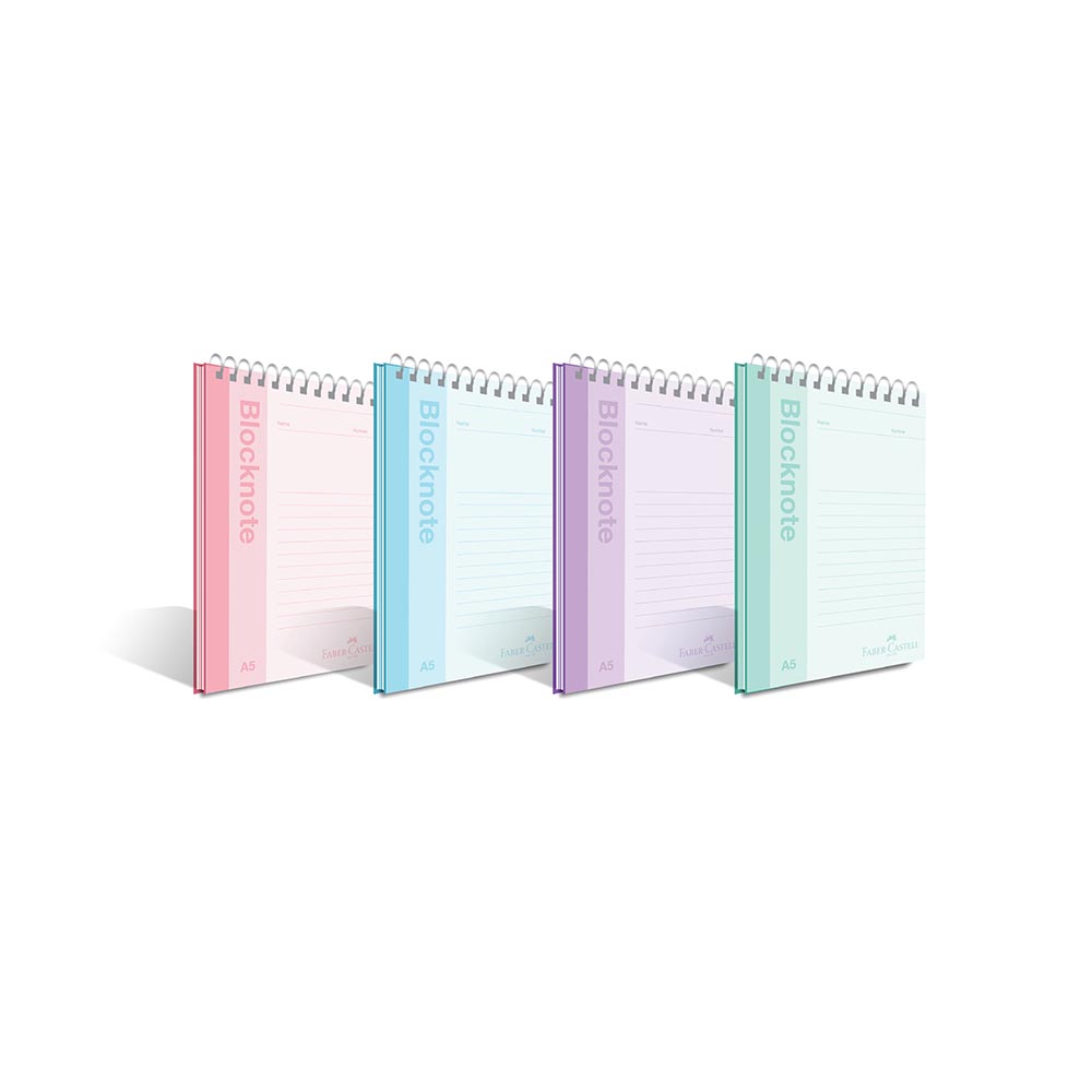 FABER BLOKNOT PASTEL RENK A4 80YP DÜZ 000422