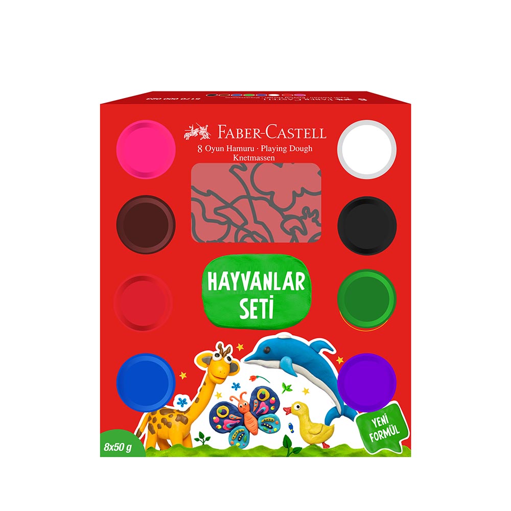 FABER OYUN HAMURU HAYVANLAR SETİ 50GX8 000023