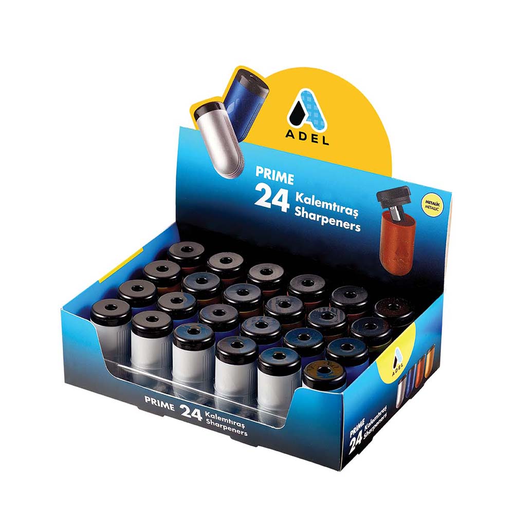 ADEL PRİME MASH METALİK KALEMTRAŞ 24LÜ 000022