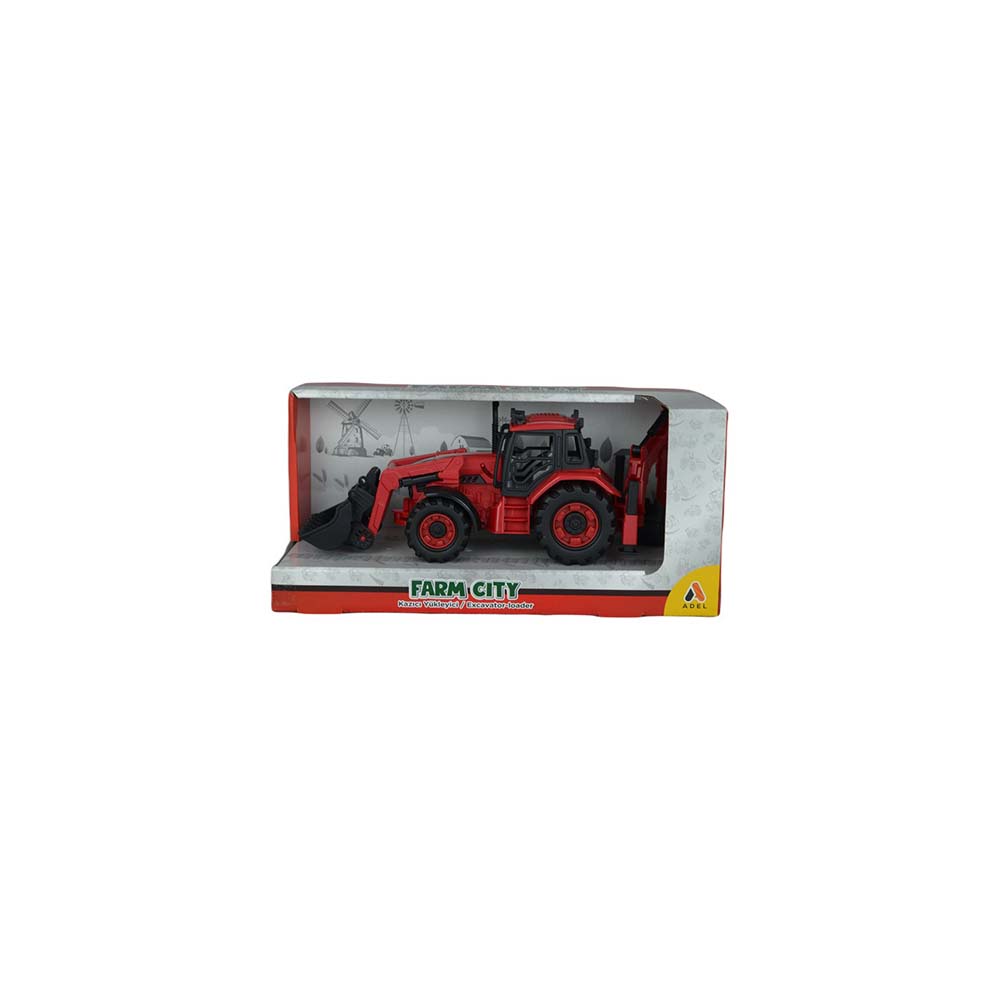 ADEL FARM CİTY KAZICI YÜKLEYİCİ KIRMIZI 000590