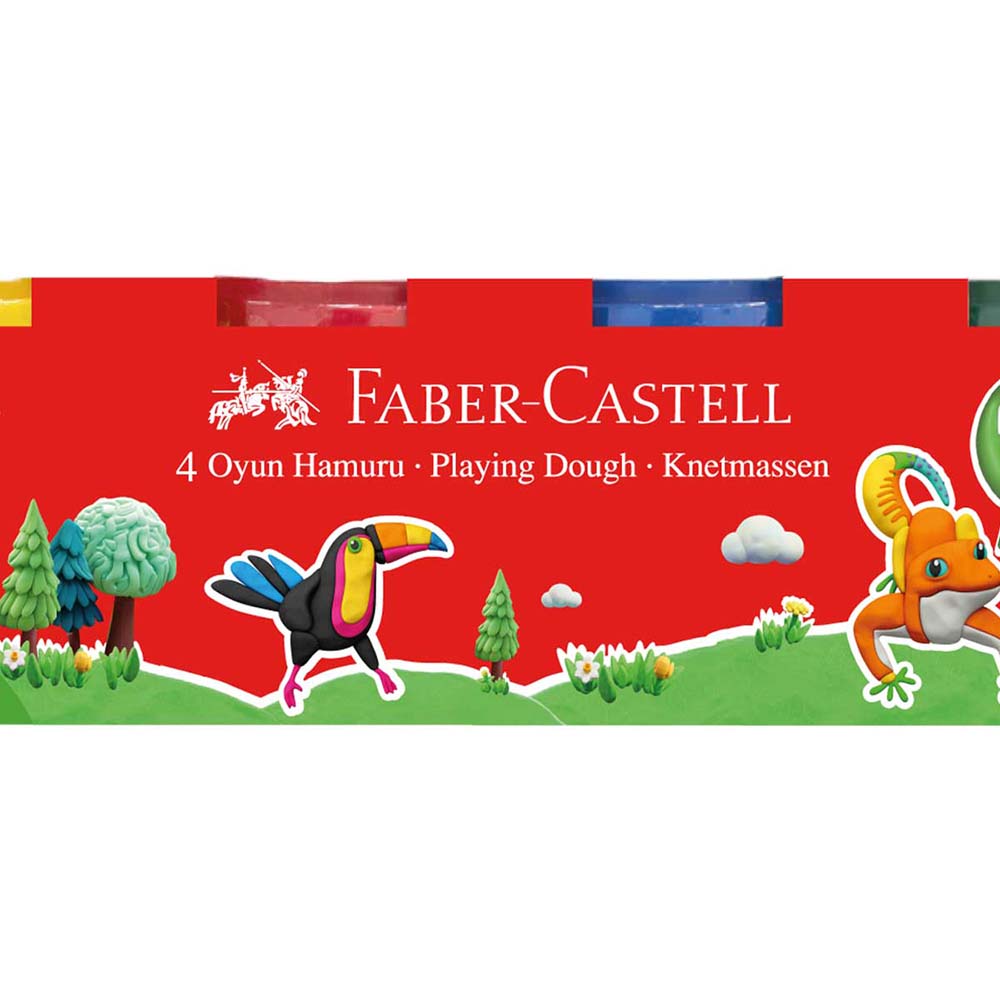 FABER OYUN HAMURU 4 RENK KLASİK RENKLER 000041