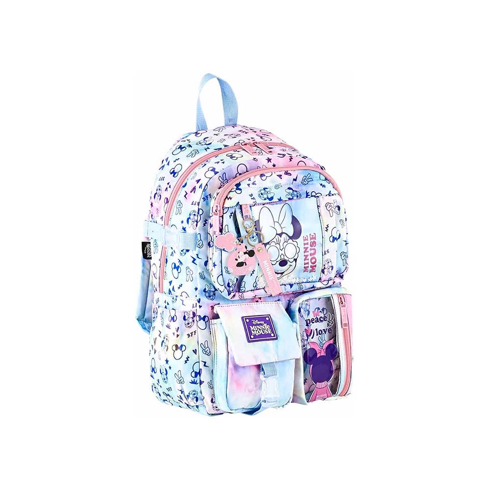 OTTONYA 000193-49304 DİSNEY MINNIE MOUSE İLKOKUL ÇANTASI CHARM-LX PEACE