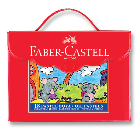 FABER PASTEL BOYA PLASTİK ÇANTALI 18 RENK 125119-18