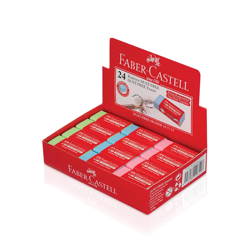 FABER DUST-FREE RENKLİ SİLGİ 24LÜ 187125