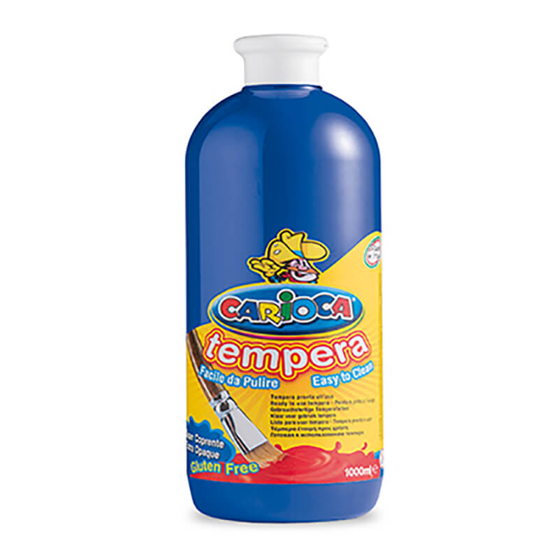 CARİOCA 40430-17 TEMPERA BOYA YIKANABİLİR 1000ML KOYU MAVİ