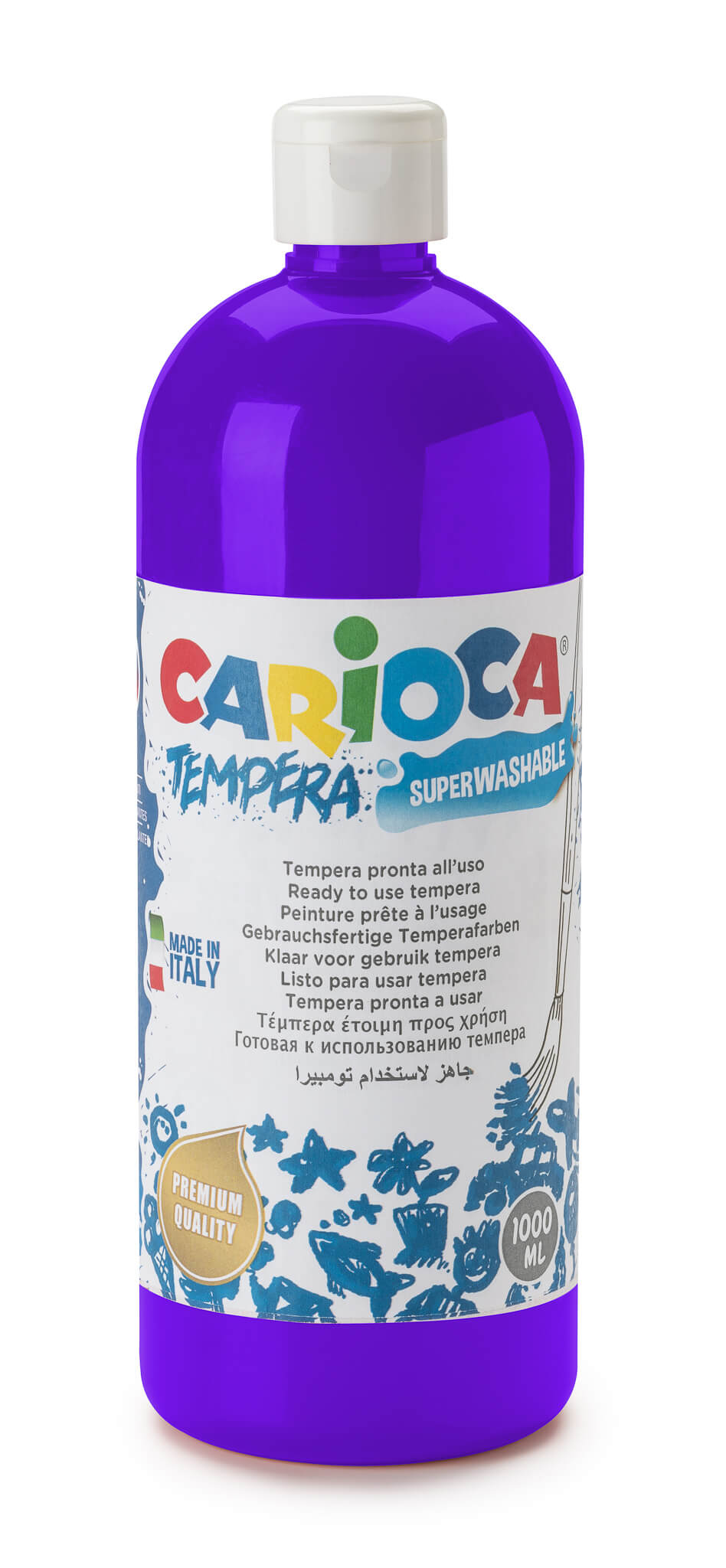 CARİOCA 40430-05 TEMPERA BOYA YIKANABİLİR 1000ML MAVİ