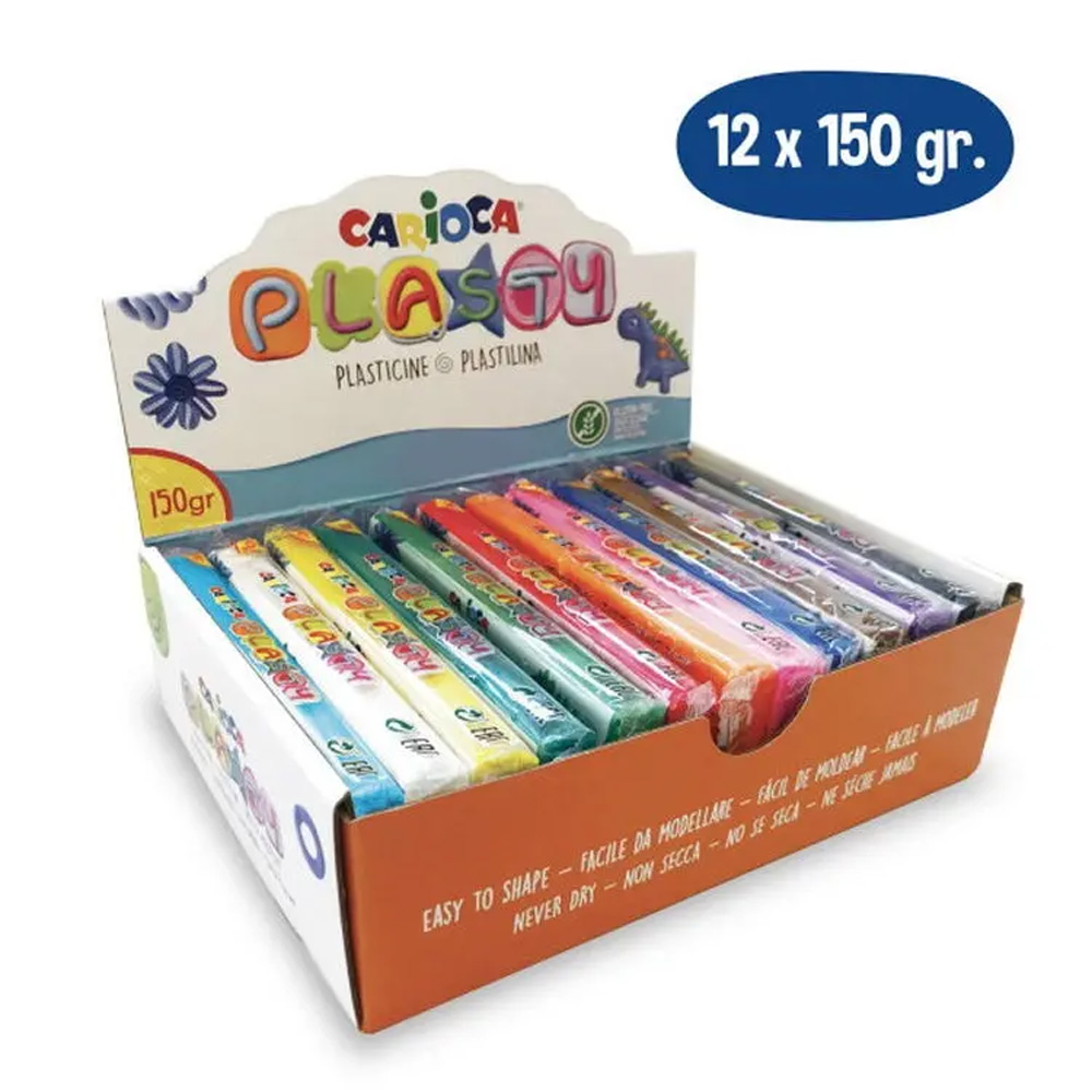 CARİOCA 42712 KURUMAYAN OYUN HAMURU 150GR 12Lİ KT