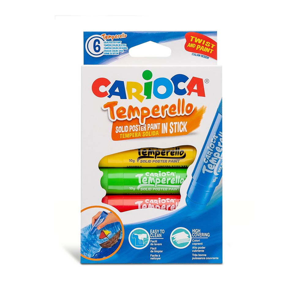 CARİOCA 42739 TEMPERA POSTER BOYASI 6 RENK