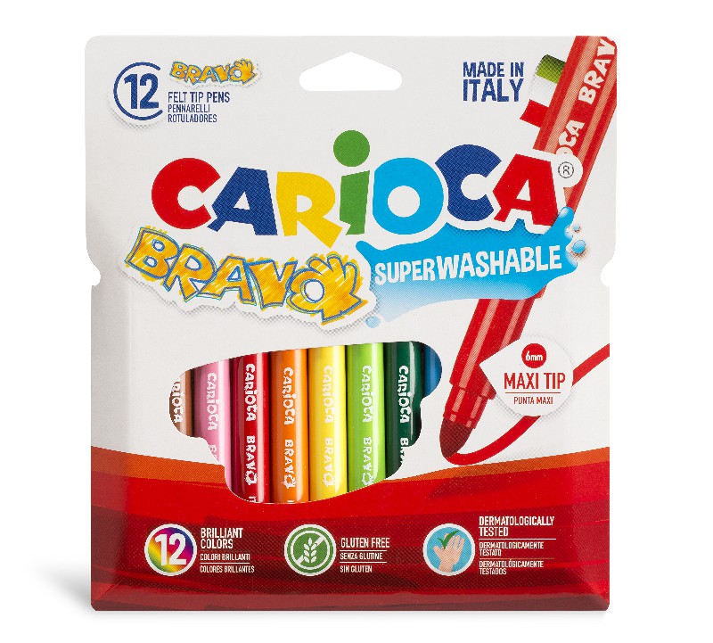 CARİOCA 42755 KEÇELİ KALEM YIKANABİLİR BRAVO