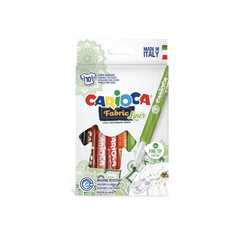 CARİOCA 42909 KEÇELİ KALEM KUMAŞ FİNE 10LU