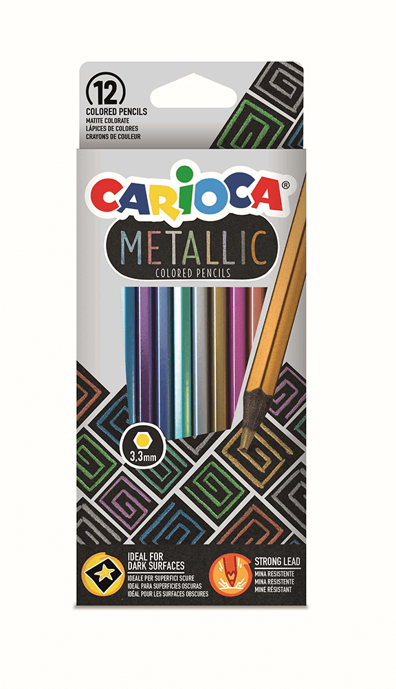 CARİOCA 43164 KURUBOYA KALEMİ METALİK 12Lİ