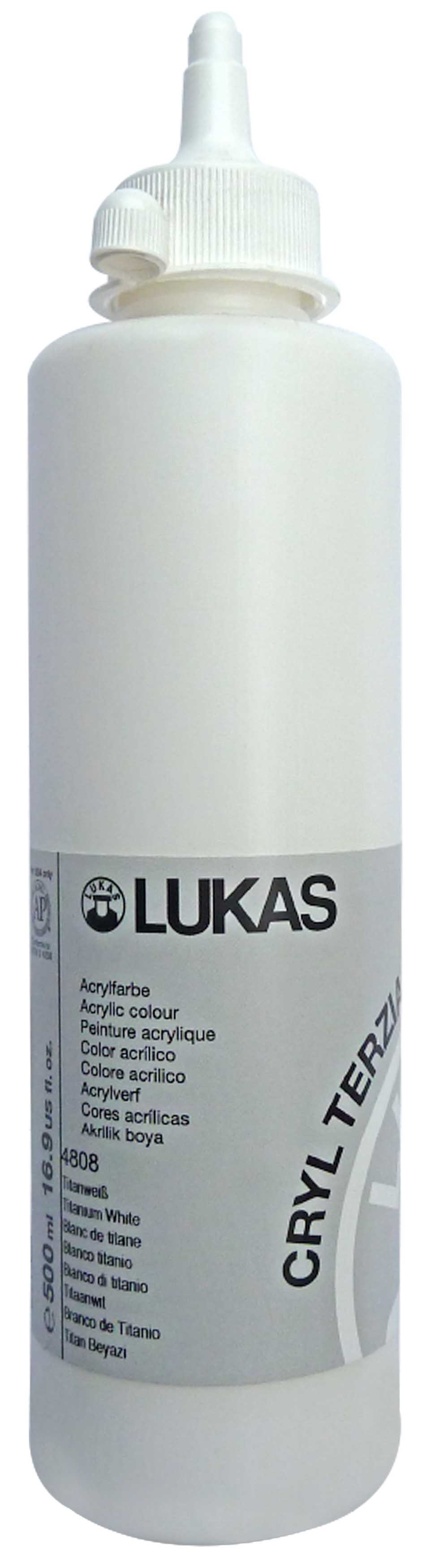 LUKAS TERZİA LT500-4808 AKRİLİK BOYA 500ML TITAN BEYAZ