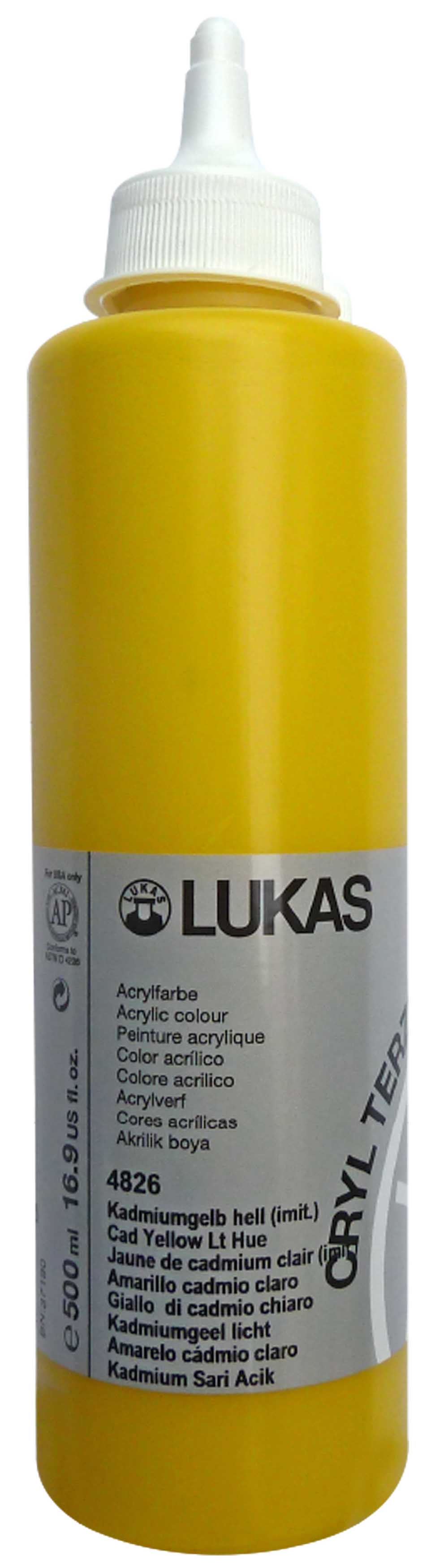 LUKAS TERZİA LT500-4826 AKRİLİK BOYA 500ML KODMİUM A.SARI