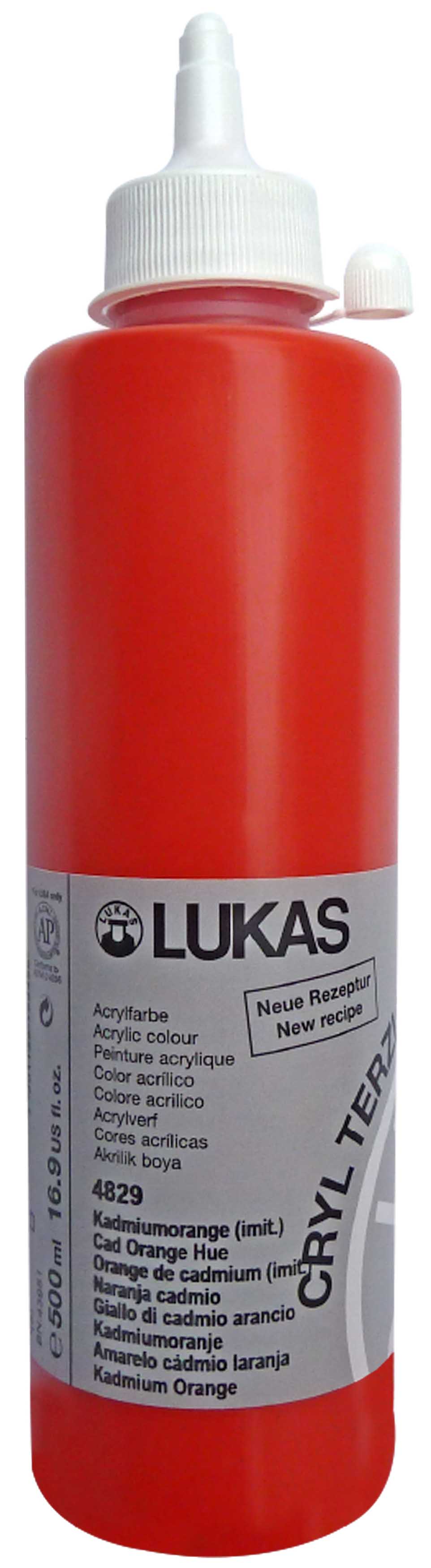 LUKAS TERZİA LT500-4829 AKRİLİK BOYA 500ML KODMİUM TURUNCU