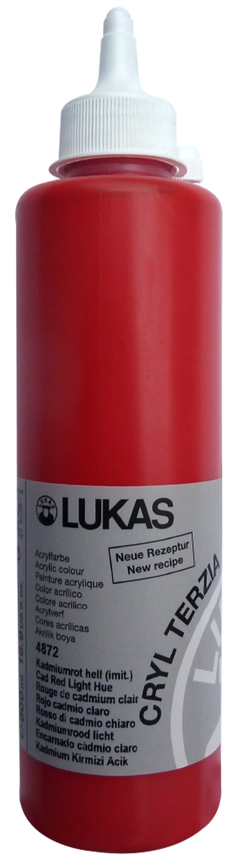 LUKAS TERZİA LT500-4872 AKRİLİK BOYA 500ML KODMİUM A.KIRMIZI