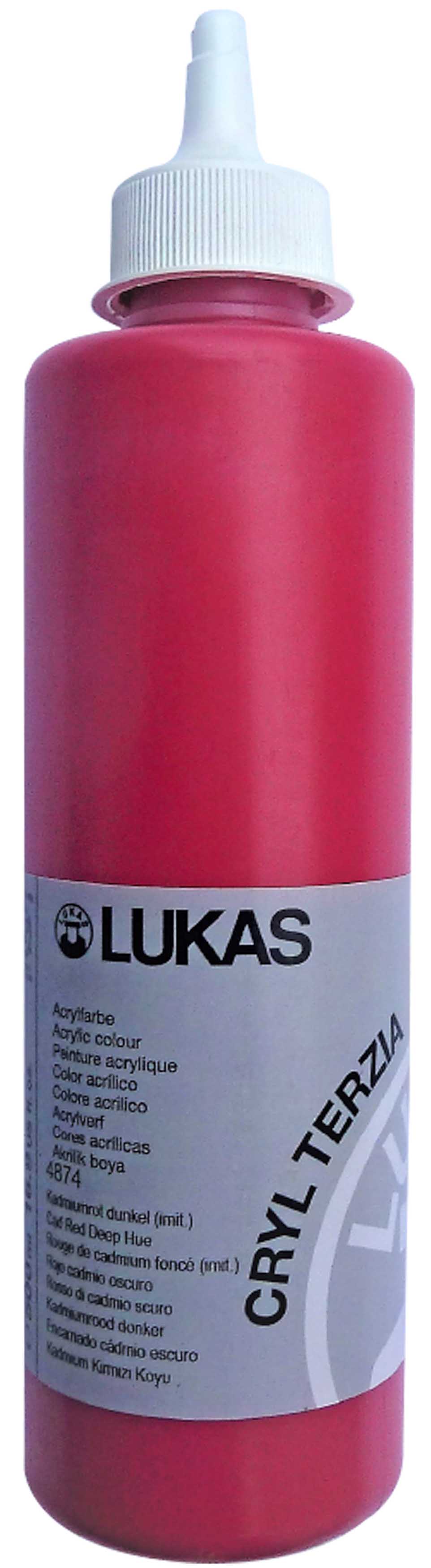 LUKAS TERZİA LT500-4874 AKRİLİK BOYA 500ML K.KODMİUM KIRMIZI
