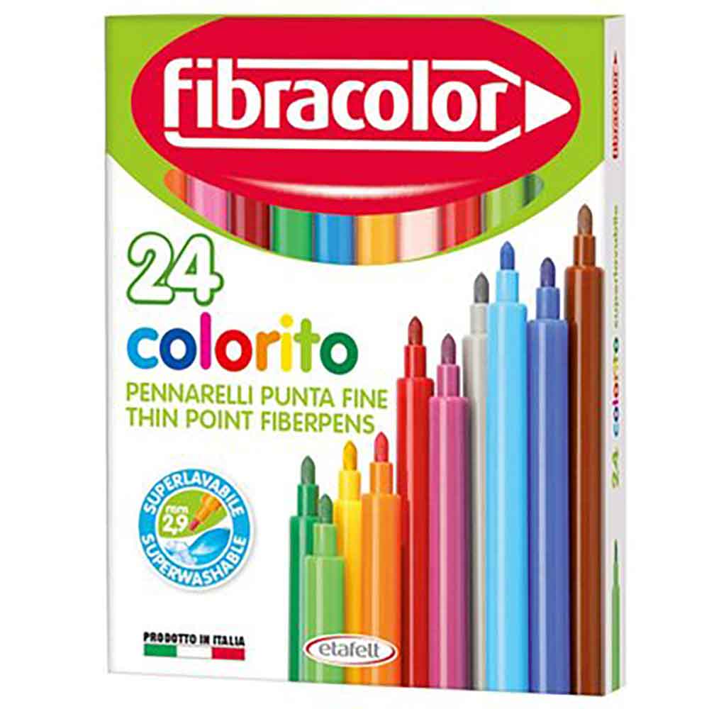 FİBRACOLOR FC10539SW024SC COLORİTO 24 RENK KEÇELİ KALEM