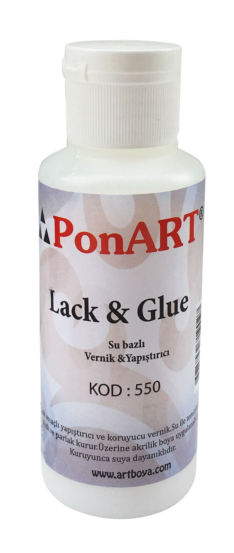 PONART PYM100-550 LACK&GLUE SU BAZLI YAPIŞTIRCI VERNİK
