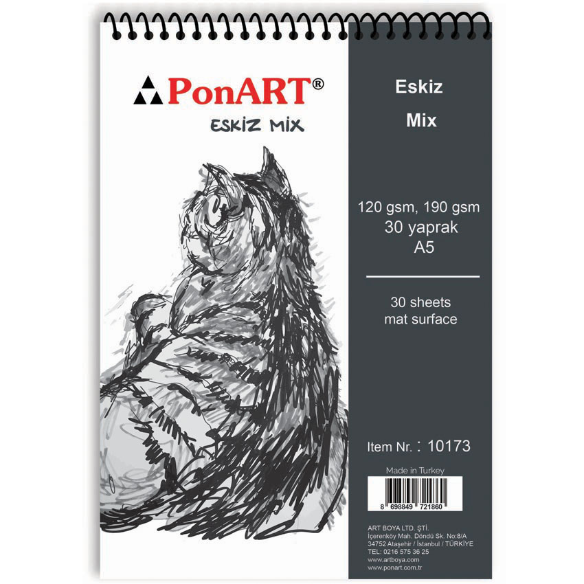 PONART PHM10-173 ESKİZ MİX A5 30YP