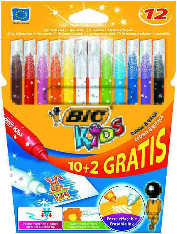 BİC KİDS COLOUR& MAGİC ERASER 10+2 EU 920295