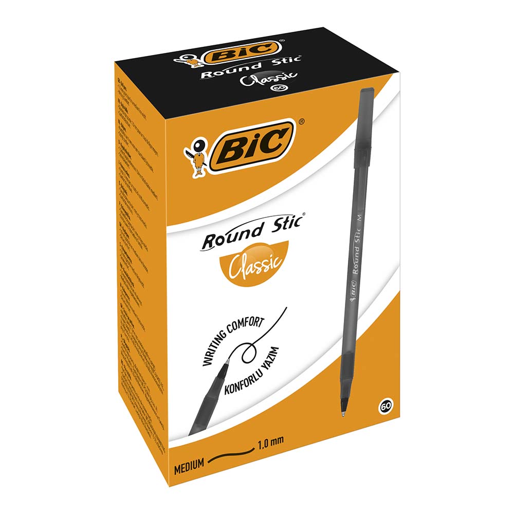 BİC ROUND STİC TÜKENMEZ KALEM 1MM SİYAH 962665