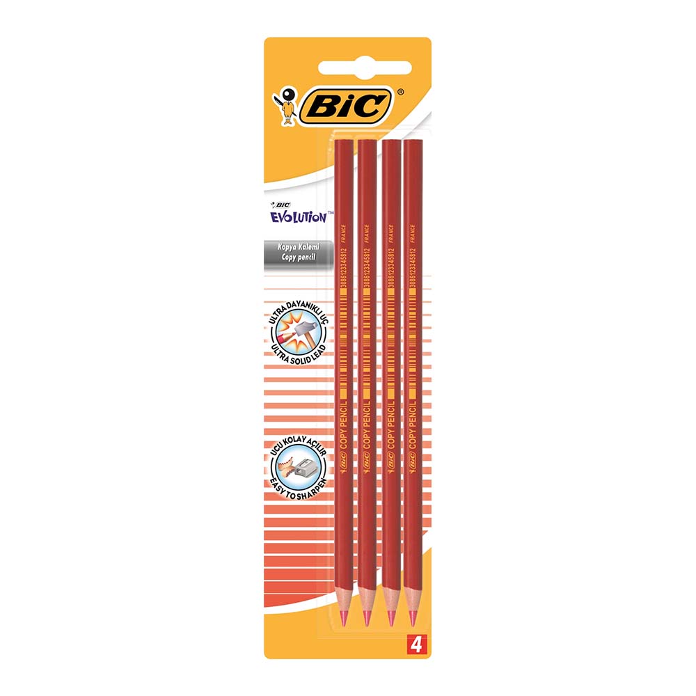 BİC EVOLUTİON KIRMIZI KALEM 4LÜ BLS 958179