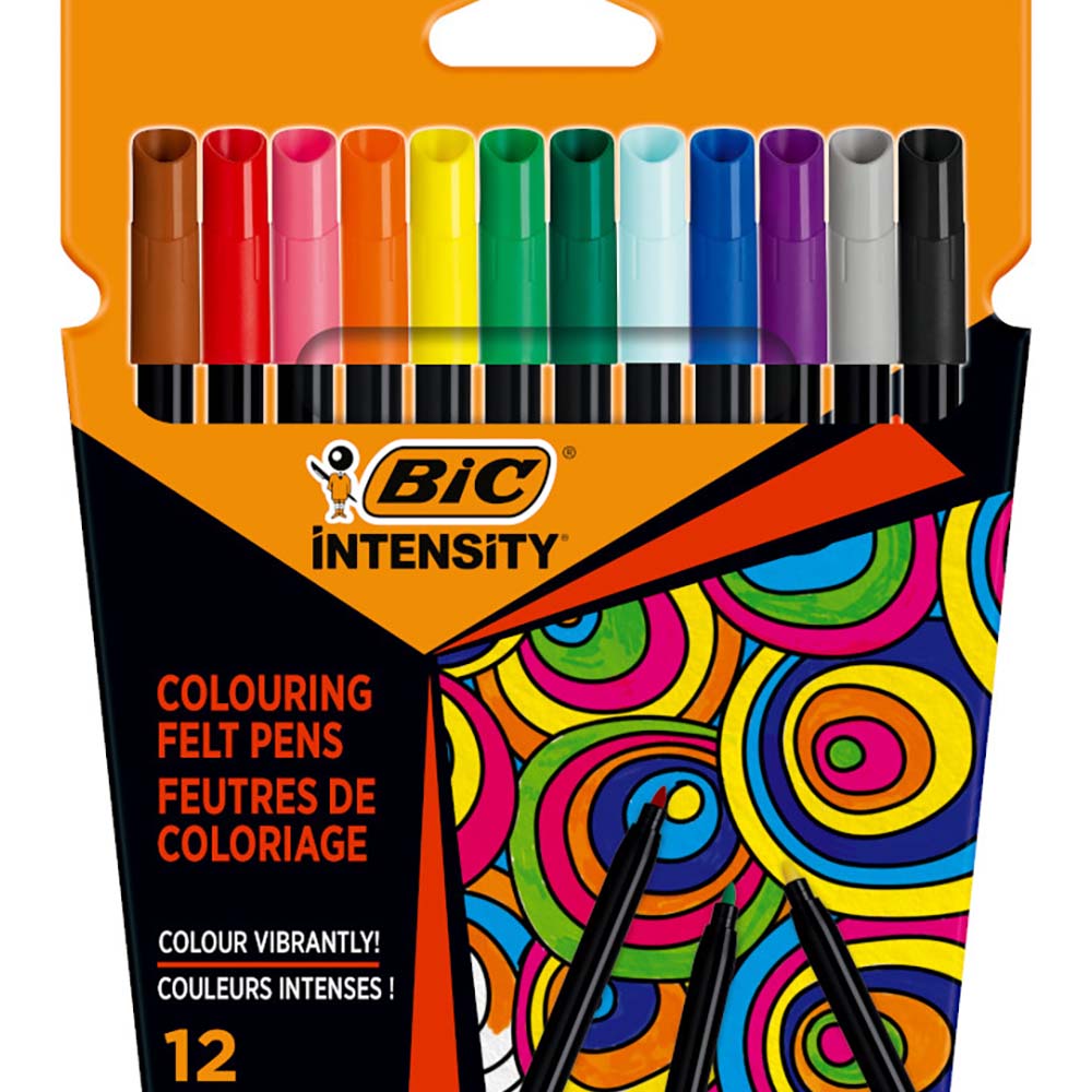 BİC INTENSITY KEÇELİ BOYA KALEMİ 12 RENK 978004