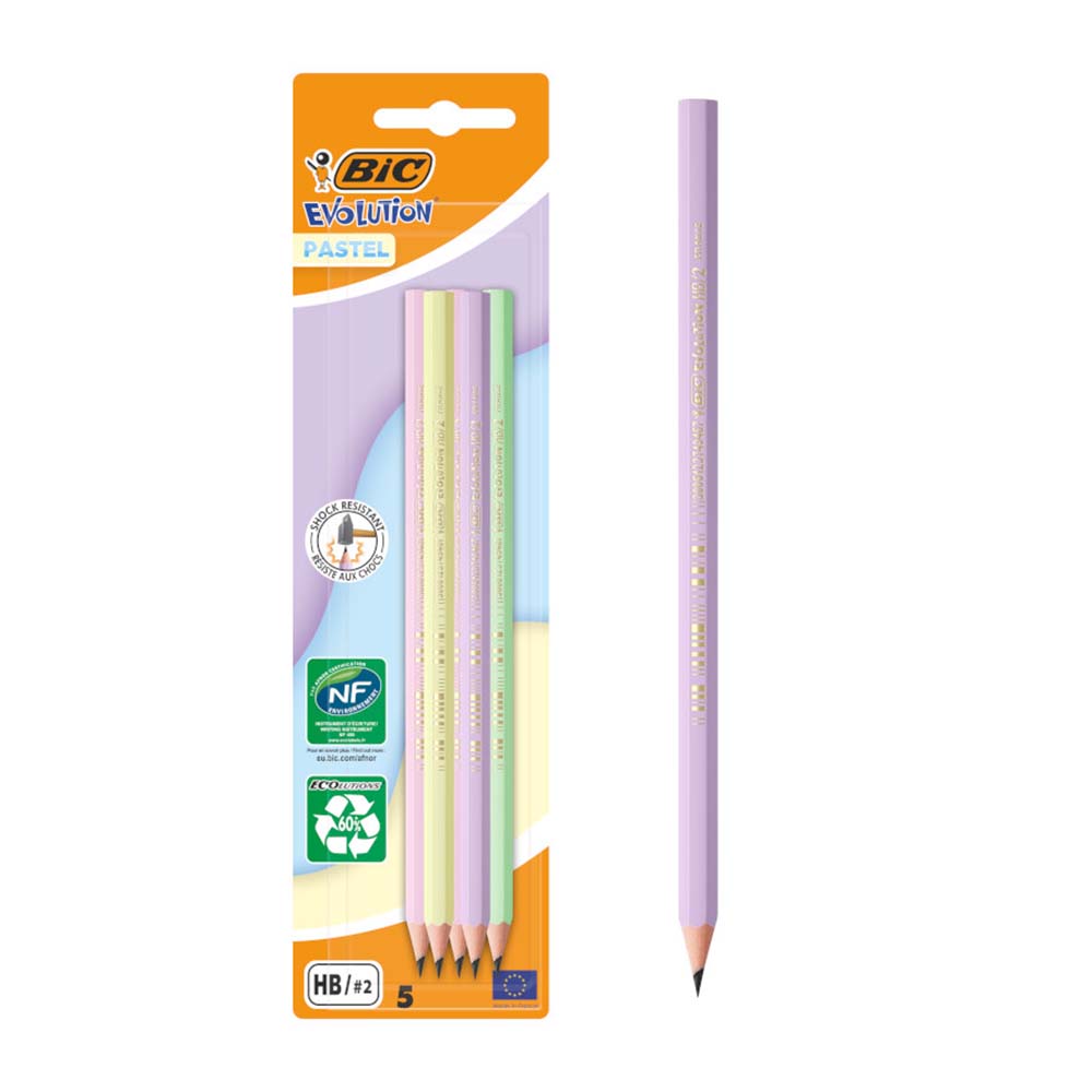BİC EVOLUTİON PASTEL KURŞUN KALEM 5Lİ BLS 518980
