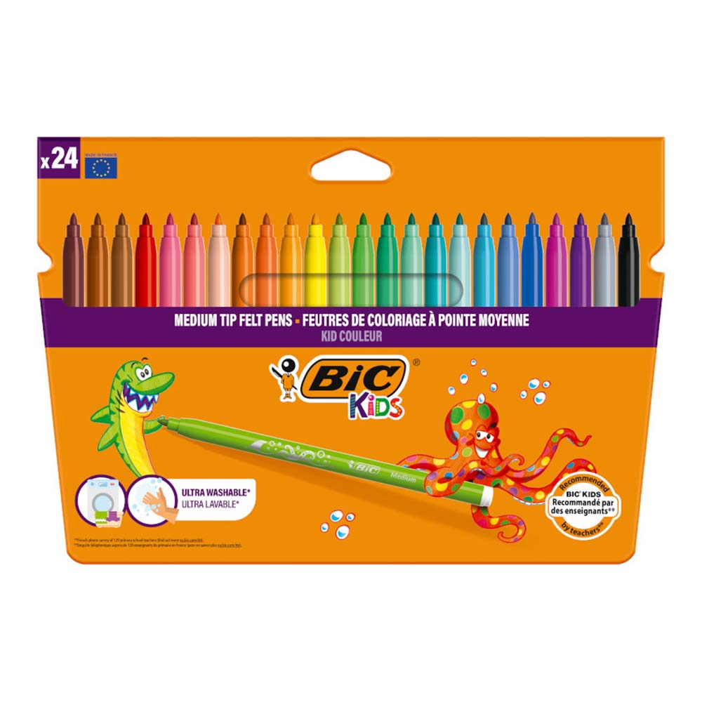 BİC KİDS COLOR KEÇELİ BOYA KALEMİ 24 RENK 8418005