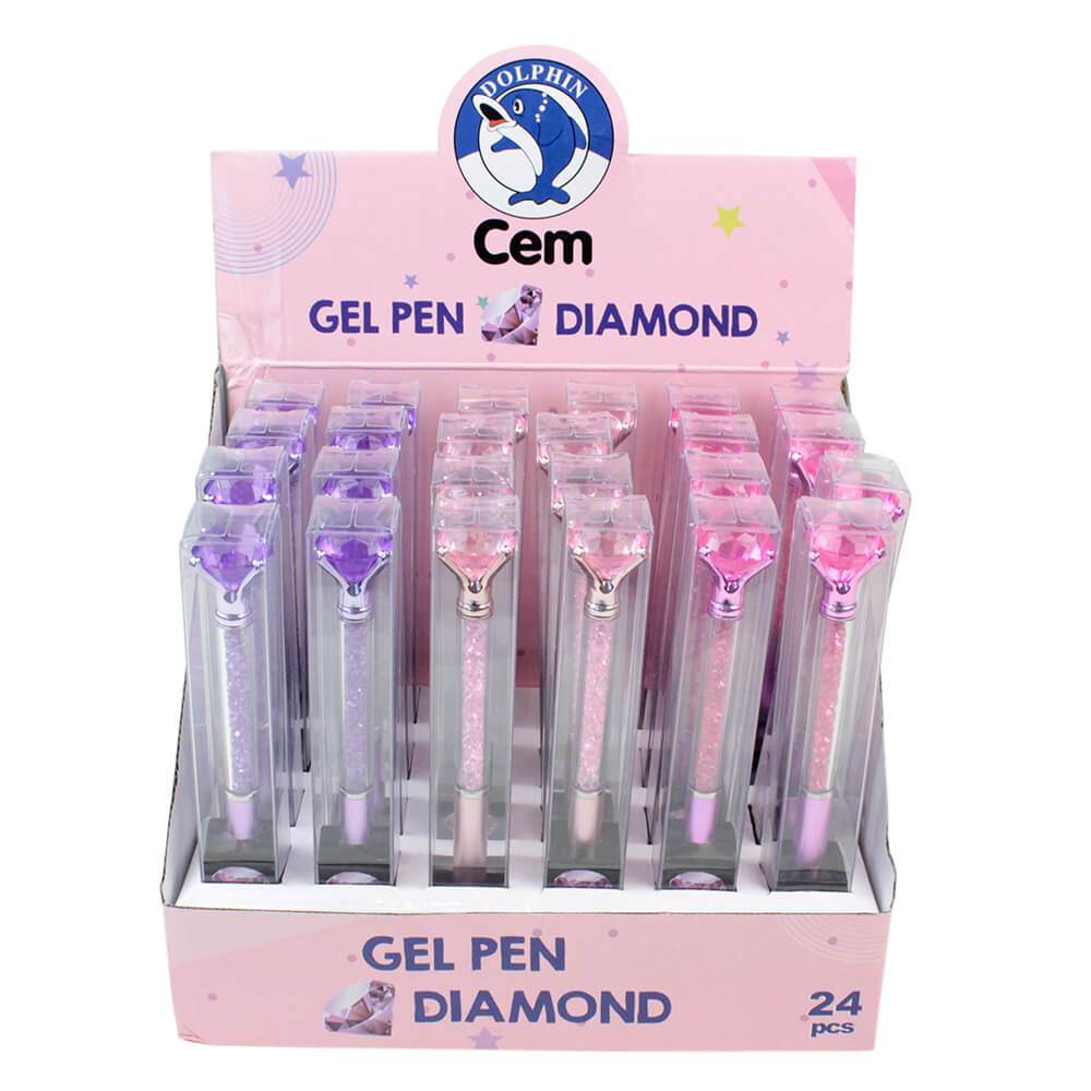 DOLPHİN GP-3725 TAŞLI JEL KALEM 3 RENK KUTULU