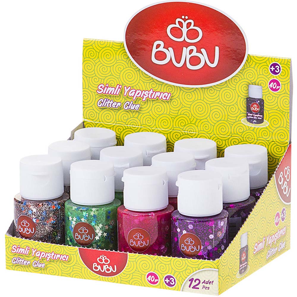 BU-BU SY0003 SİMLİ YAPIŞTIRICI 40GR 6RENK