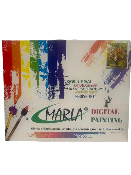 MARLA 2025-001 40X50 SAYILARLA RESİMLİ BASKILI TUVAL