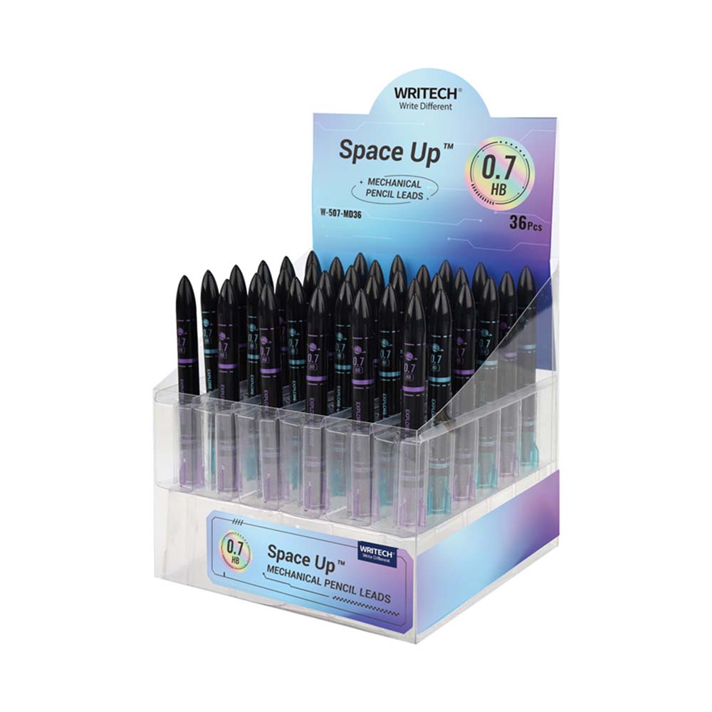 WRITECH W-507 SİYAH YEŞİL SİYAH MOR KALEM UCU 07MM 36LI STN