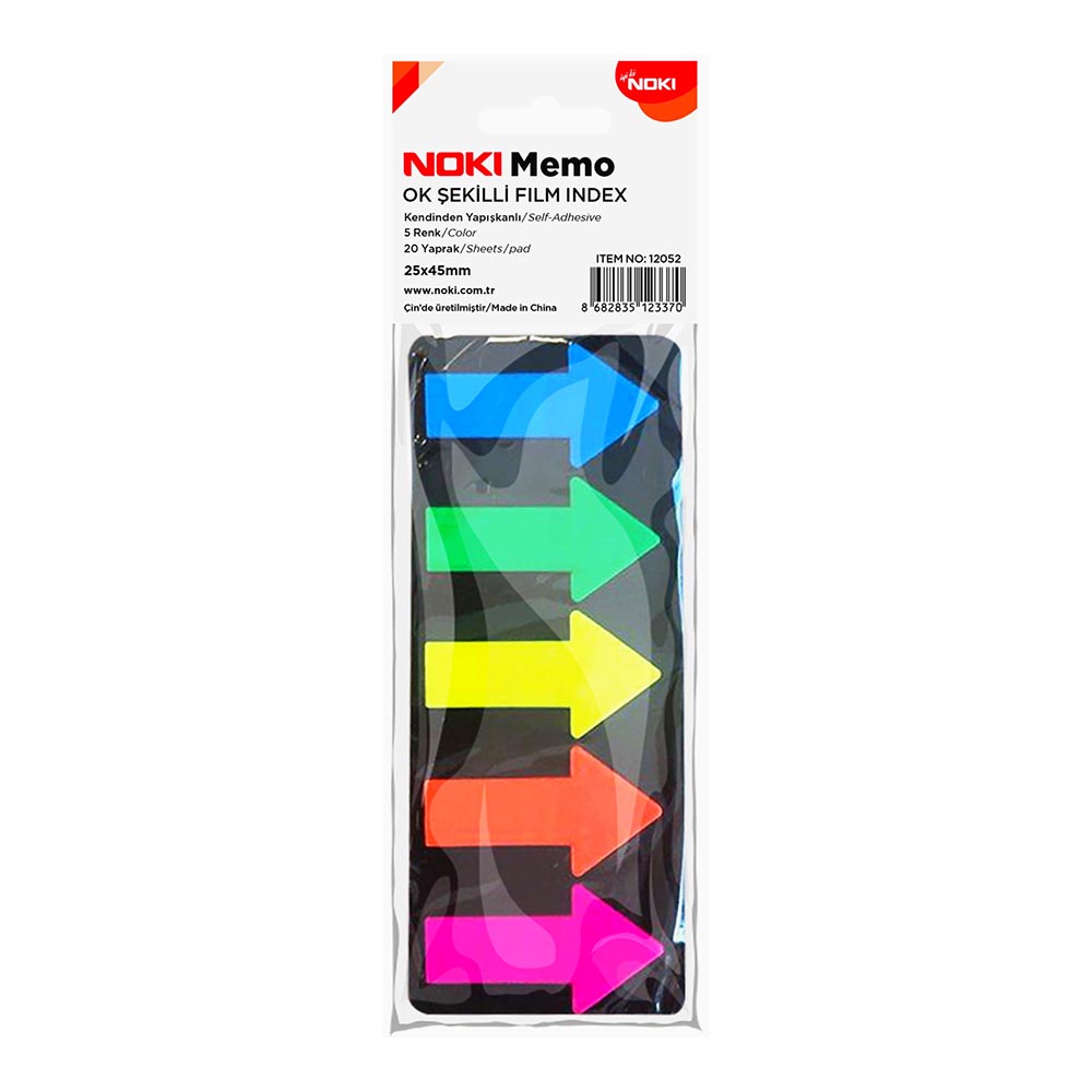 NOKİ MEMO 25X44MM OK ŞEKİLLİ FİLM İNDEKS NO:12052