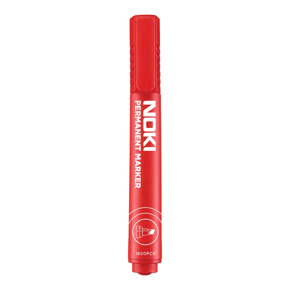 NOKİ MARKÖR KESİK UÇ KIRMIZI 1800PCK