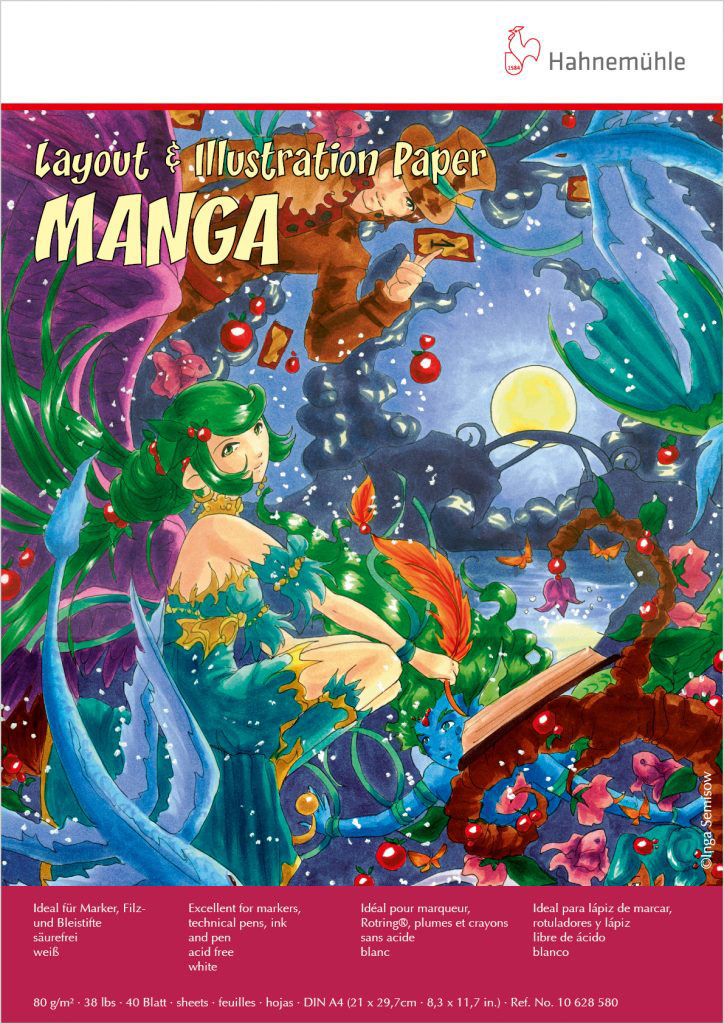 PONART HM10 628 580 MANGA BLOK 80 GR A4 40 YP