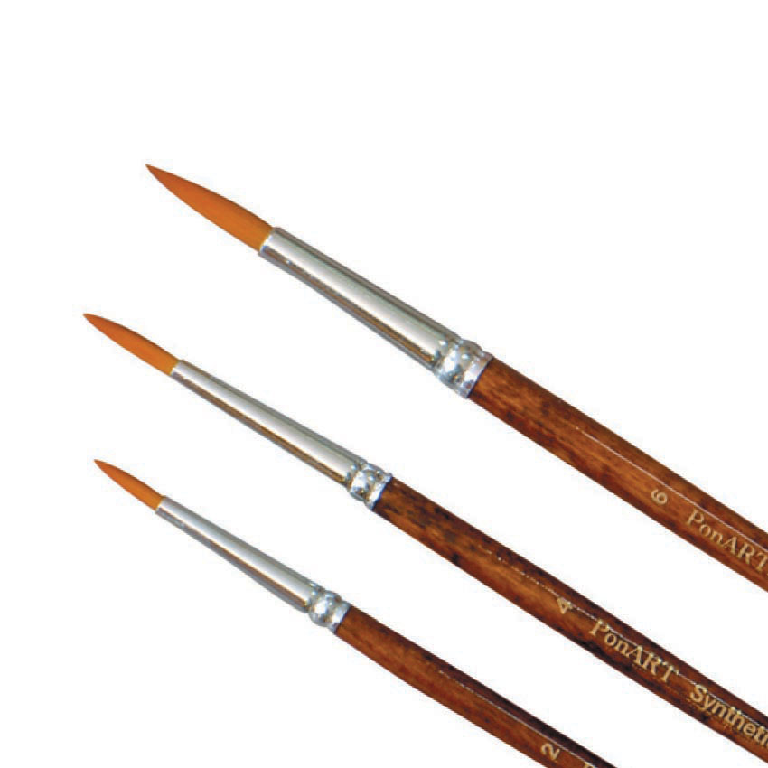 PONART PF123-8 SENTETİK SİVRİ UÇLU FIRÇA
