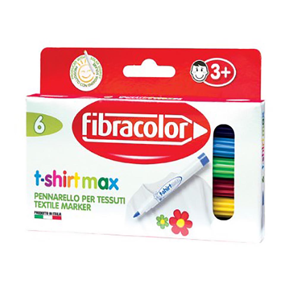 FİBRACOLOR 10565TS006SE T-SHİRT MARKÖR 6 RENK