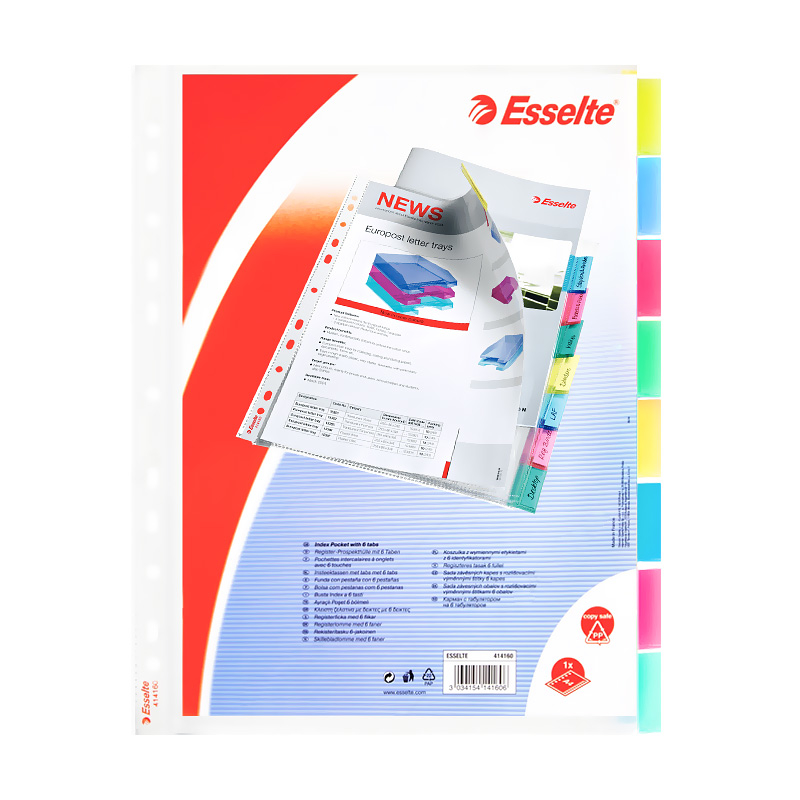 ESSELTE 414150 SEPERATÖR 8 RENK