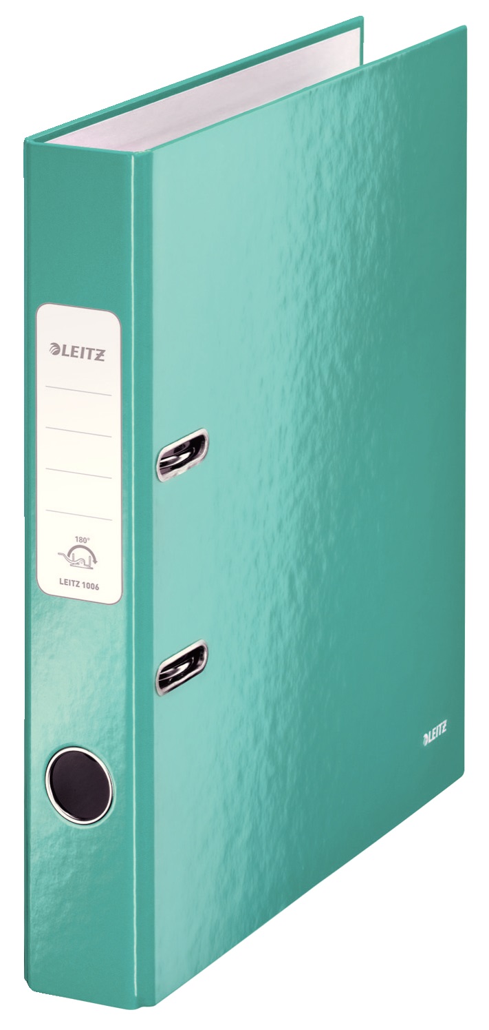 LEITZ 1006-51 WOW DAR KLASÖR METALİK BUZ MAVİ