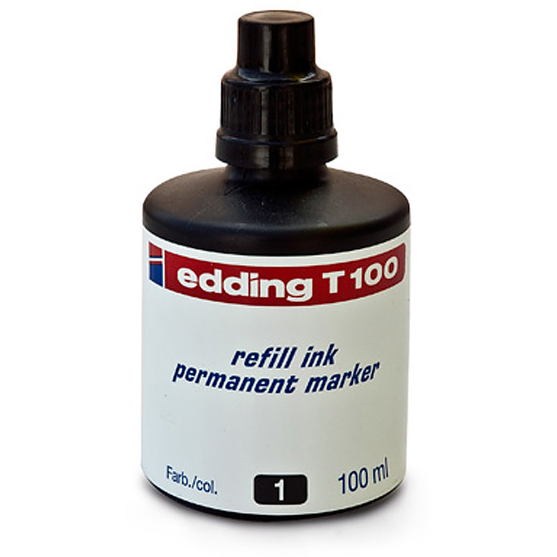 EDDİNG MÜREKKEP T100 SİYAH 100ML