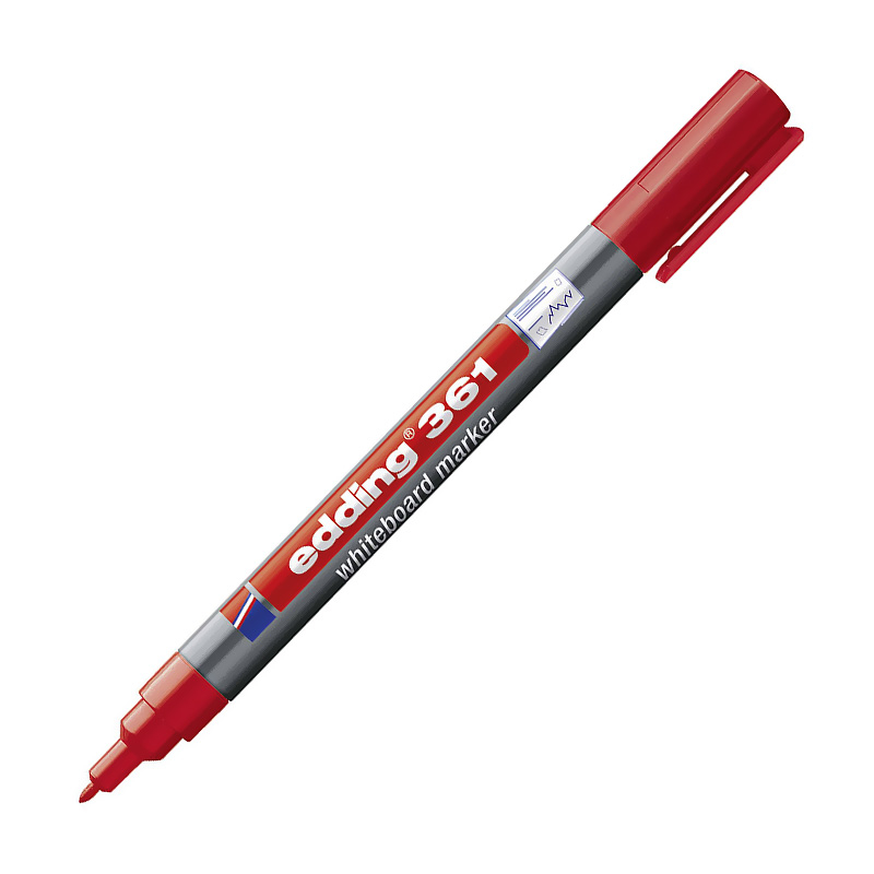 EDDİNG TAHTA KALEMİ 361-02 KIRMIZI