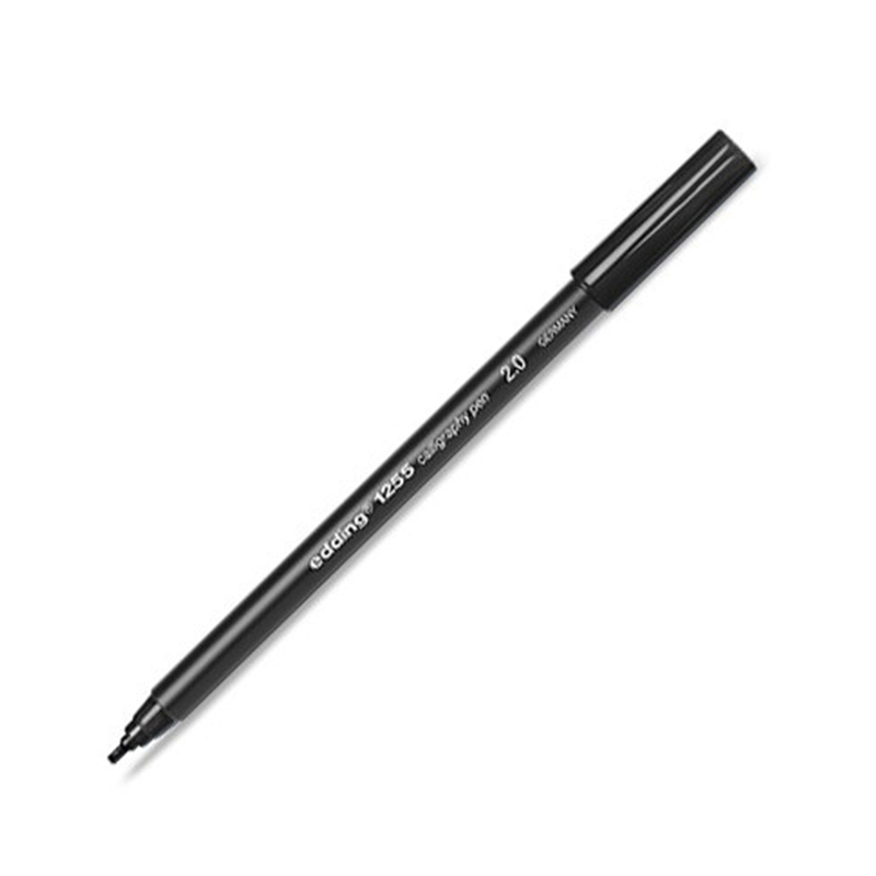 EDDİNG KALİGRAFİ KALEM 1255-01 2MM SİYAH