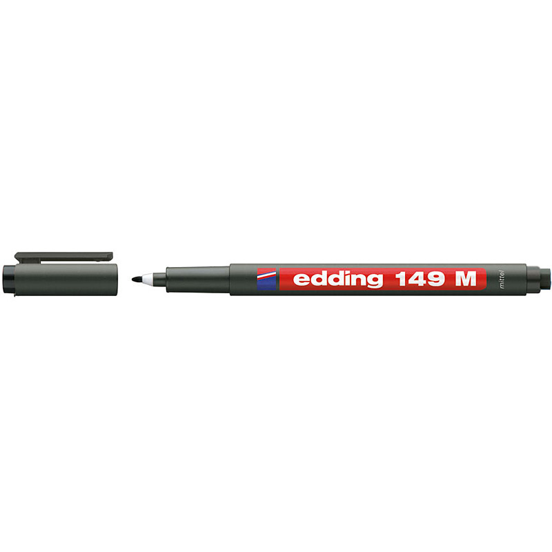 EDDİNG ASETAT KALEMİ 149-01 M SİLGİLİ SİYAH