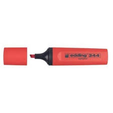 EDDİNG FOSFORLU KALEM 344-02 KIRMIZI
