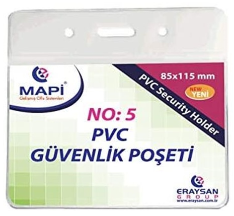 MAPİ 910 10 35 PVC POŞET GÜVENLİK BOY 85X115MM 80X100MM